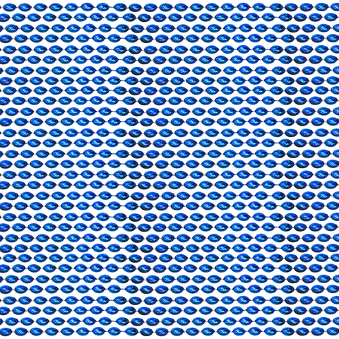 30" 7mm Blue Mardi Gras Beads (Pack of 48)