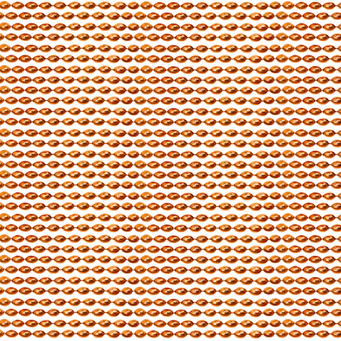 30" 7mm Orange Mardi Gras Beads (Pack of 48)