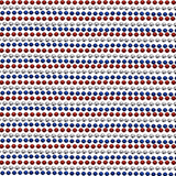 33" Round Metallic Red, Blue and Silver Mardi Gras Beads (Case - 60 Dozen)
