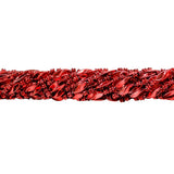 48" Swirl Metallic Red Mardi Gras Beads - Case (25 Dozen)