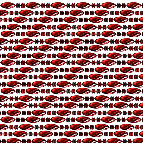 48" Swirl Metallic Red Mardi Gras Beads - Case (25 Dozen)