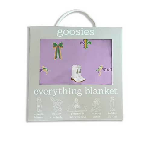 Mardi Gras Marching Boot Everything Blanket (Each)