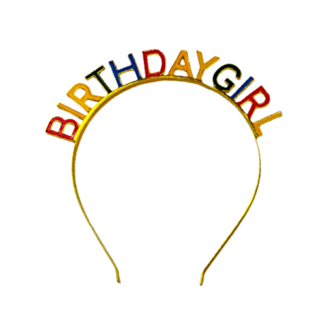 Birthday Girl  Multi-Colored Enamel Headband (Each)