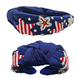 Blue USA Star Headband (Each)