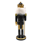 14" Black and Gold King Nutcracker (Each)