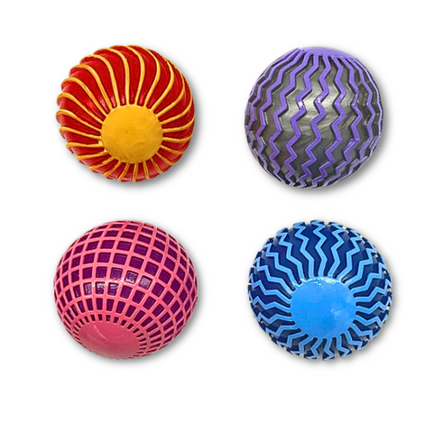 6.5cm LED Ripple Bounce Ball - Assorted Colors (Each)