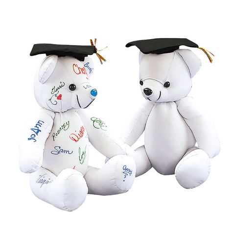 12" Graduation Autograph Plush Bear (Each)