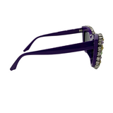Purple Cat-eye Rhinestone Glasses (Each)
