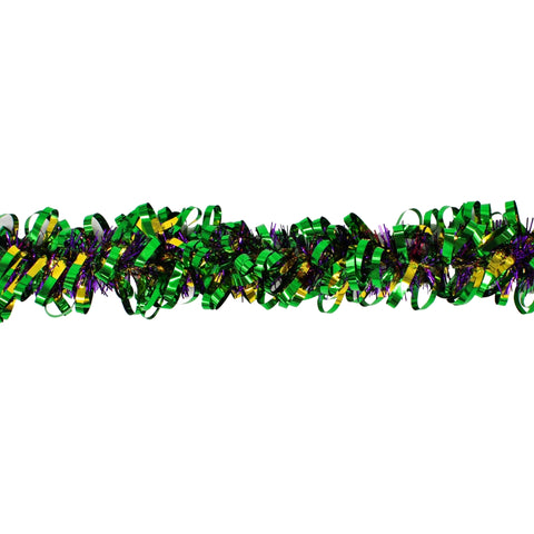 Purple, Green, and Gold Loop Garland 9' x  1.5" (Each)