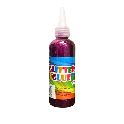 Purple Glitter Glue - 120ML (Each)