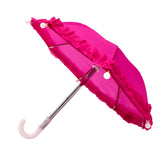 Magenta Umbrella with Ruffle  5" (Each)