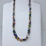 27" Medium Round Double Stranded Glass Bead Necklace (Dozen)