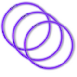 22" Purple Glow Necklace (Tube/50 Pieces)