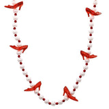 40" LED Red High Heel Shoe with 12mm Pearl & 6mm Red Spacers (Each)